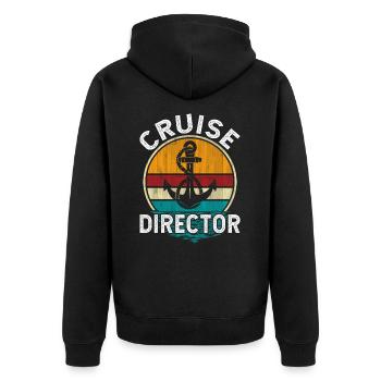 Kreuzfahrt Kreuzfahrtdirektor Cruise Director - Unisex Premium Organic Zip Hoodie - black - Back - Nico (187cm)