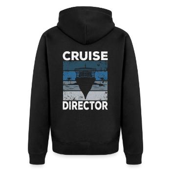 Kreuzfahrt Kreuzfahrtdirektor Cruise Director - Unisex Premium Organic Zip Hoodie - black - Back - Nico (187cm)