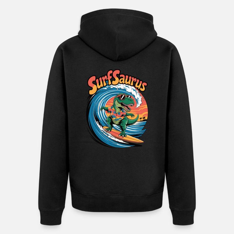 Surfsaure - Veste à capuche bio Premium Unisexe - noir