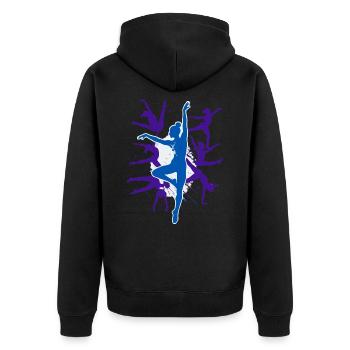 Gymnastique Gymnastique Acrobatie Gymnastique artistique - Veste à capuche bio Premium Unisexe - noir - Dos - Nico (187cm)