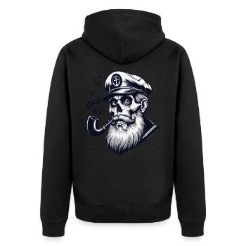 St.Pauli Kiez Hamburg Totenkopf Sankt Pauli - Veste à capuche bio Premium Unisexe - noir - Dos - Nico (187cm)