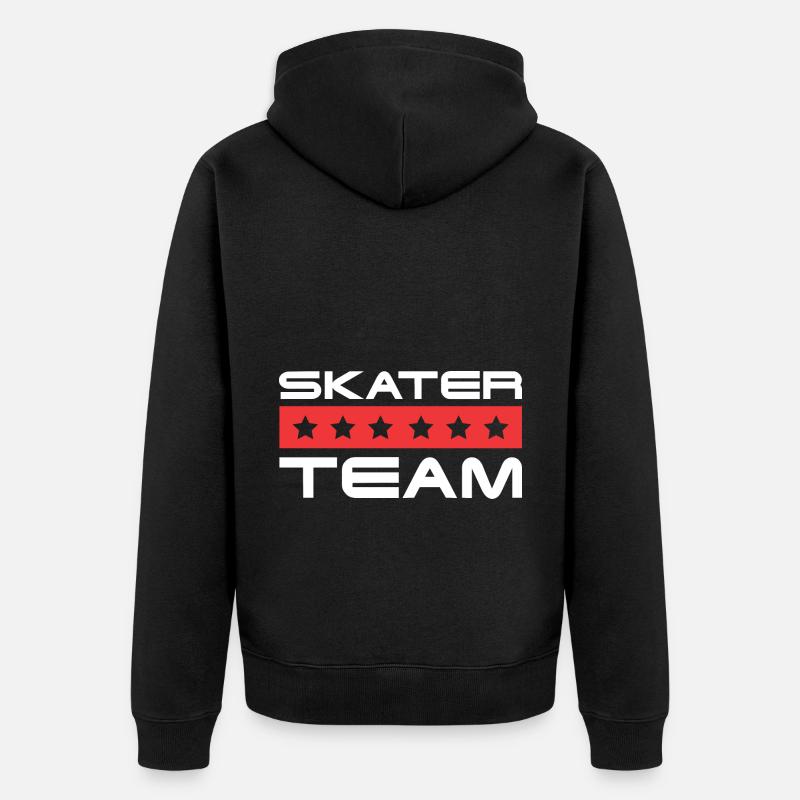 Équipage de patineurs - Veste à capuche bio Premium Unisexe - noir