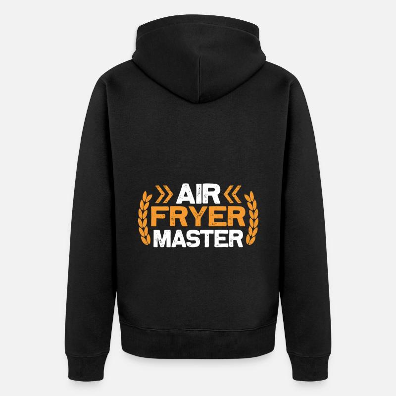 Heißluftfritteuse Master Culinary Crafts - Unisex Premium Bio Zip Hoodie - Schwarz
