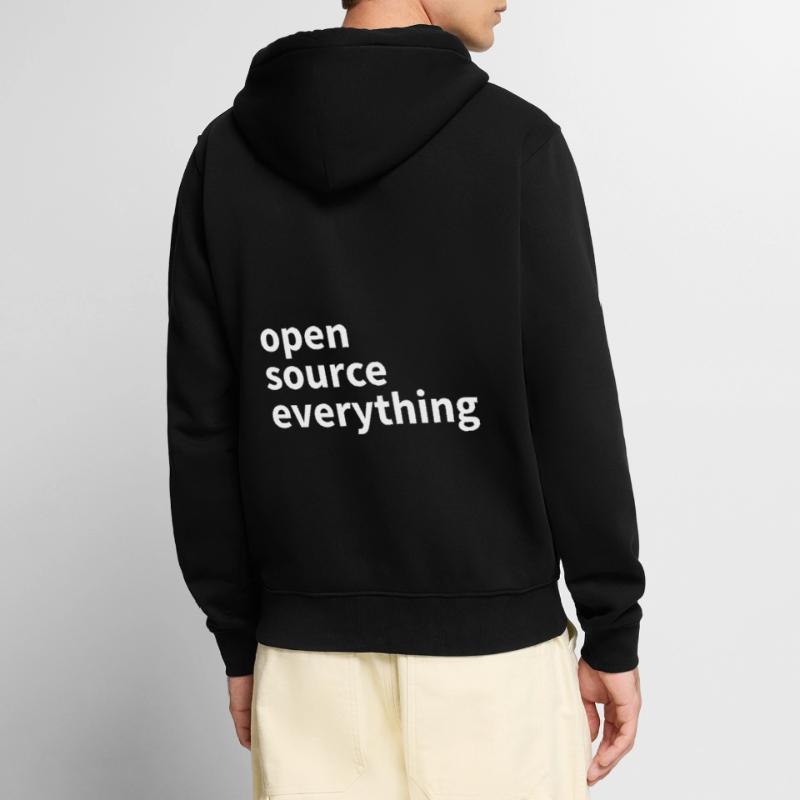 Open Source Everything Unisex Premium Bio Zip Hoodie