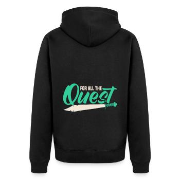 Jeu de rôle en direct GN - Veste à capuche bio Premium Unisexe - noir - Dos - Nico (187cm)