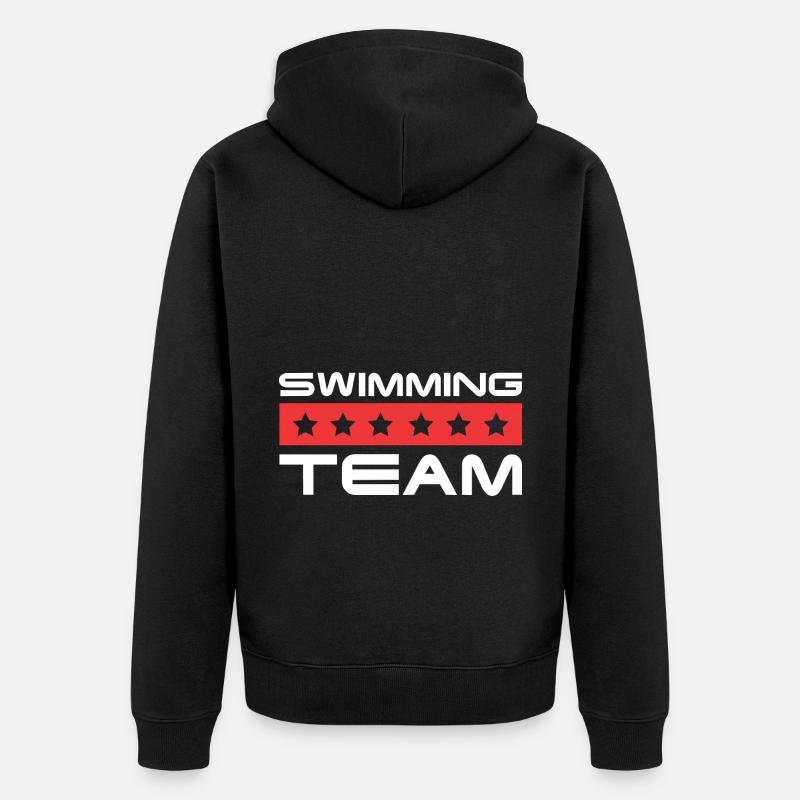 Équipage de natation - Veste à capuche bio Premium Unisexe - noir