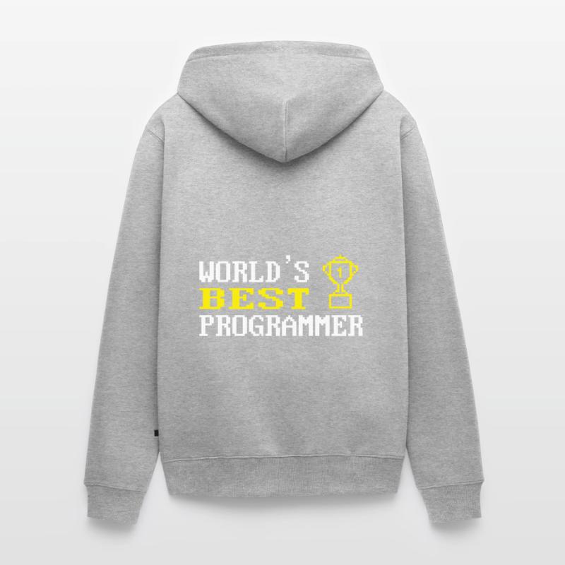 Programmer Coder Software Developer Unisex Premium Organic Zip Hoodie
