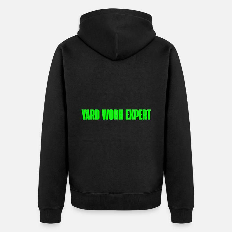 Yard Work Expert 3 - Unisex Premium Bio Zip Hoodie - Schwarz