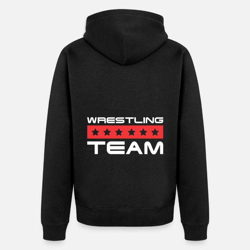 Équipe de lutte - Veste à capuche bio Premium Unisexe - noir