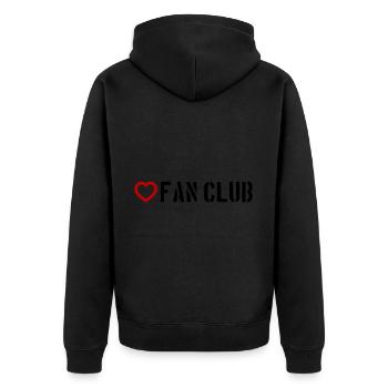 Coeur du Fan Club - Veste à capuche bio Premium Unisexe - noir - Dos - Nico (187cm)