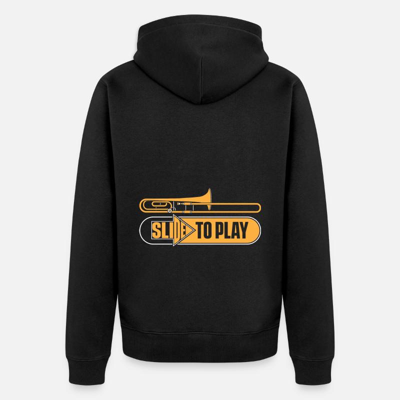 Trombone - Veste à capuche bio Premium Unisexe - noir