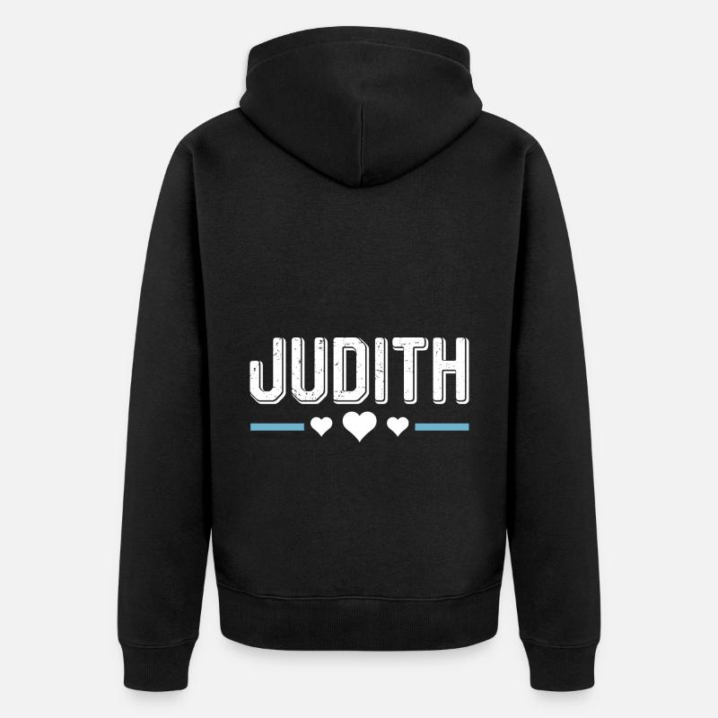 Judith - Veste à capuche bio Premium Unisexe - noir