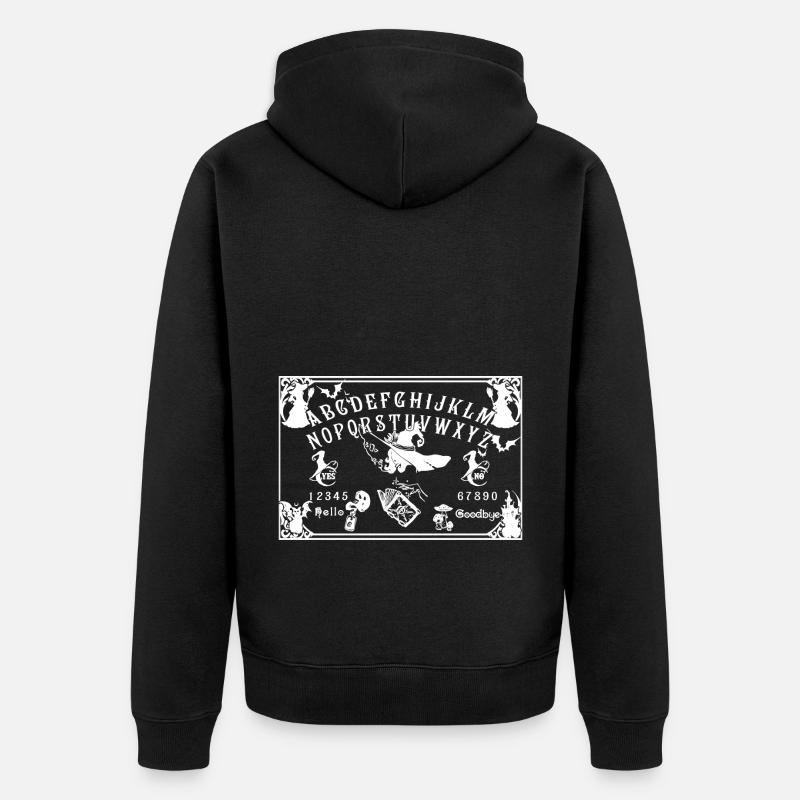 Ouija Planche sorcière - Veste à capuche bio Premium Unisexe - noir