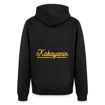 Philippines - Kakayanin - Unisex Premium Organic Zip Hoodie - black - Back - Nico (187cm)