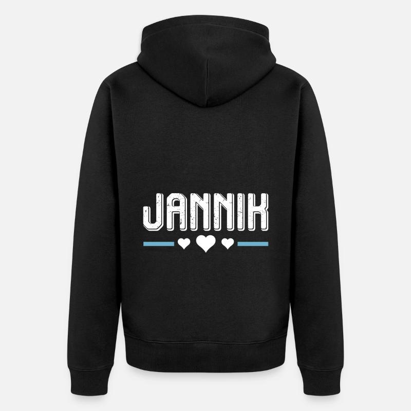 Jannik - Veste à capuche bio Premium Unisexe - noir