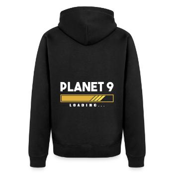 Planet 9 Solar System Space Universe Gift - Unisex Premium Organic Zip Hoodie - black - Back - Nico (187cm)