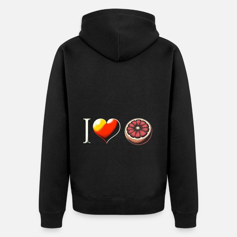 J’adore le pamplemousse - Veste à capuche bio Premium Unisexe - noir