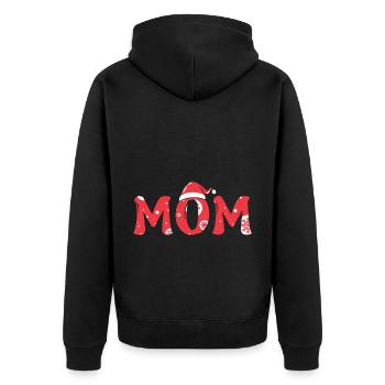 Cadeaux de Noël Noël - Veste à capuche bio Premium Unisexe - noir - Dos - Nico (187cm)