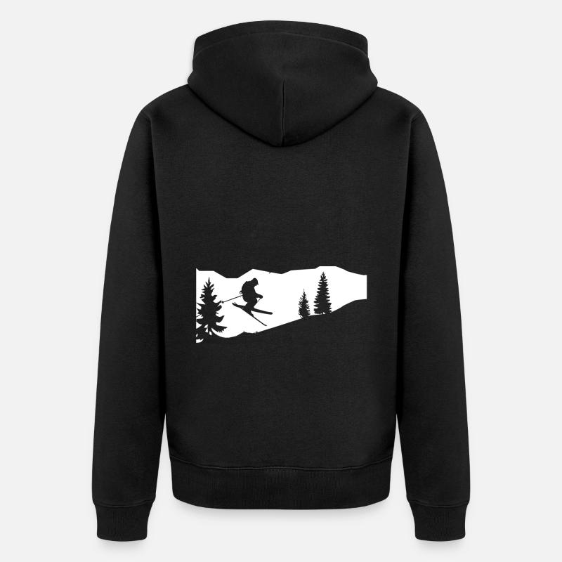 Ski - (51) - Veste à capuche bio Premium Unisexe - noir