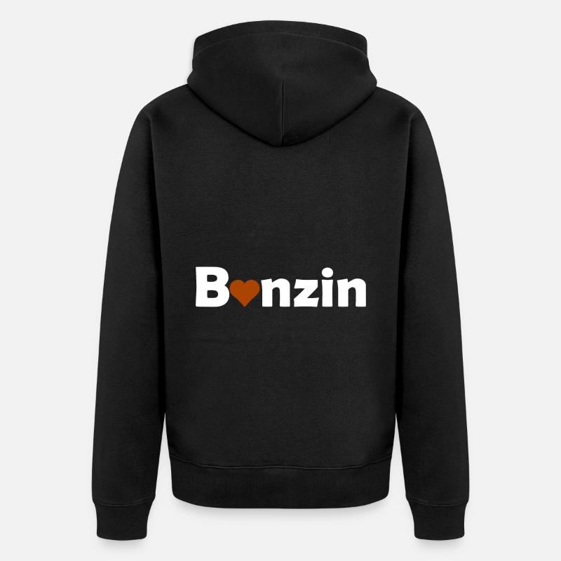 Essence et voitures - Veste à capuche bio Premium Unisexe - noir