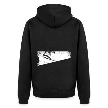 Ski - (53) - Veste à capuche bio Premium Unisexe - noir - Dos - Nico (187cm)