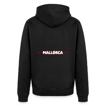 Vacances à Majorque - Veste à capuche bio Premium Unisexe - noir - Dos - Nico (187cm)
