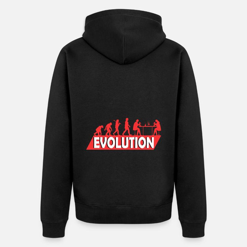Biologie Biologiste Études Étudiant Évolution - Veste à capuche bio Premium Unisexe - noir