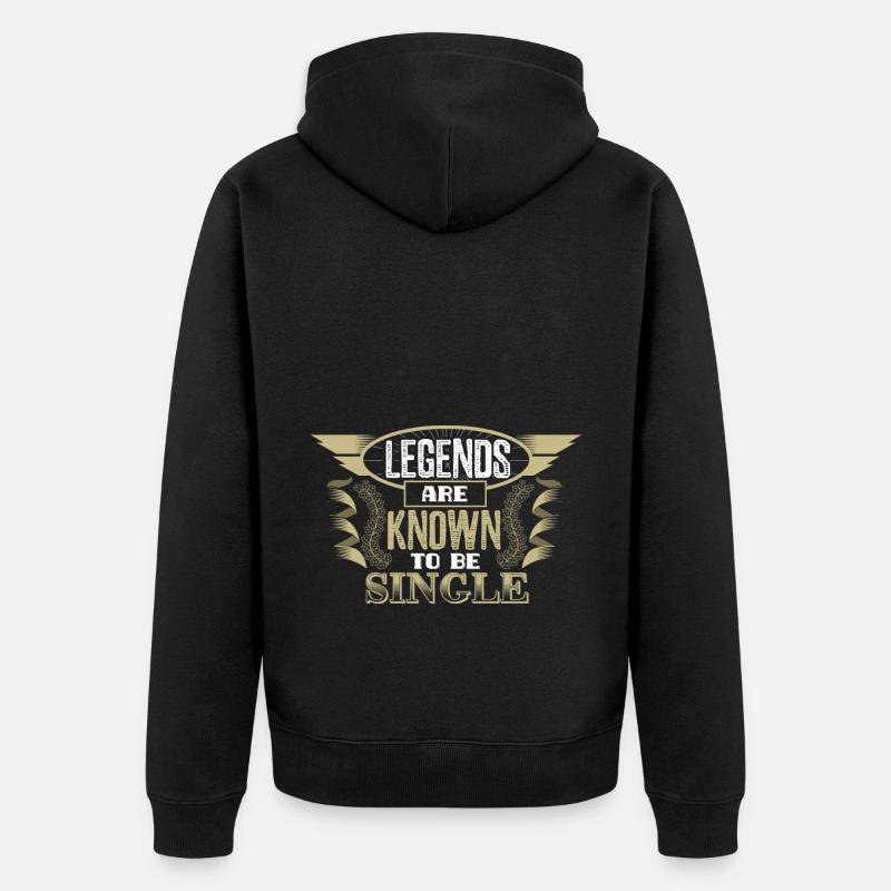 Relation solo célibataire - Veste à capuche bio Premium Unisexe - noir