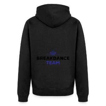 Équipe de breakdance - Veste à capuche bio Premium Unisexe - noir - Dos - Nico (187cm)