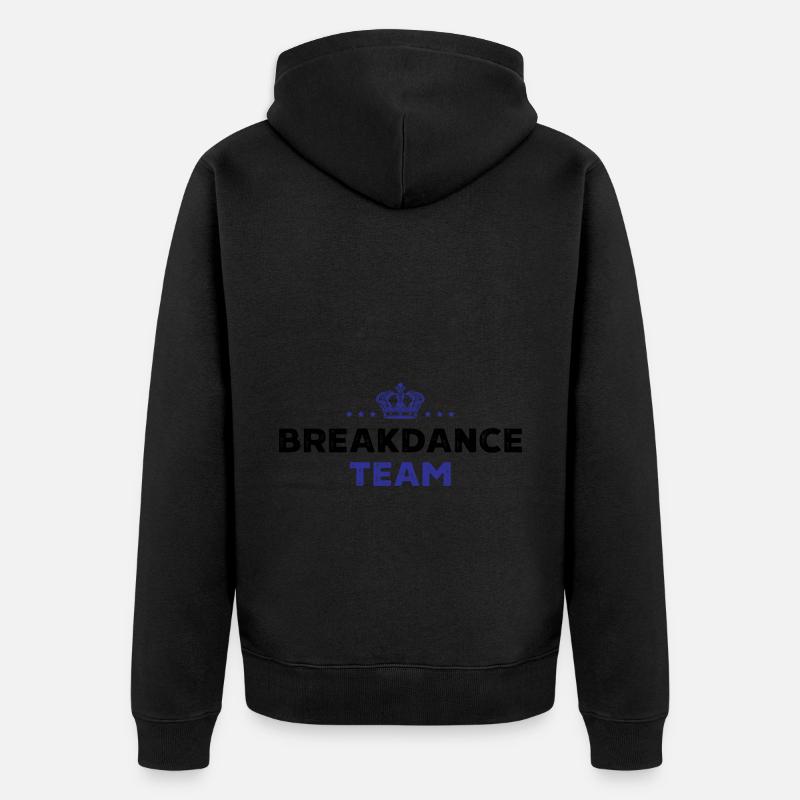 Équipe de breakdance - Veste à capuche bio Premium Unisexe - noir