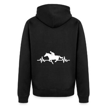 Heartbeat Horse - Stallion Mare Ross Equestrian - Veste à capuche bio Premium Unisexe - noir - Dos - Nico (187cm)