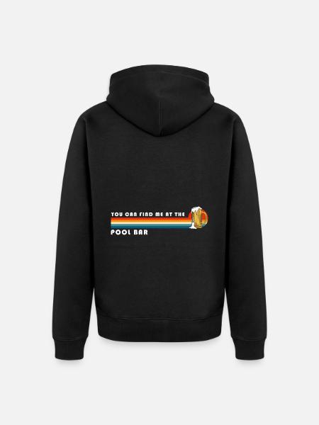 Swmming Pool Wasser Gartenparty - Unisex Premium Bio Zip Hoodie - Schwarz
