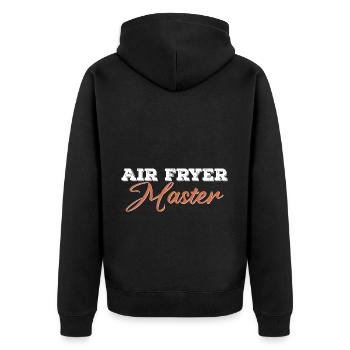 Heißluftfritteuse Master Culinary Crafts - Unisex Premium Bio Zip Hoodie - Schwarz - Hinten - Nico (187cm)