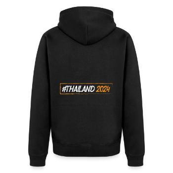 Thaïlande 2024 - Veste à capuche bio Premium Unisexe - noir - Dos - Nico (187cm)