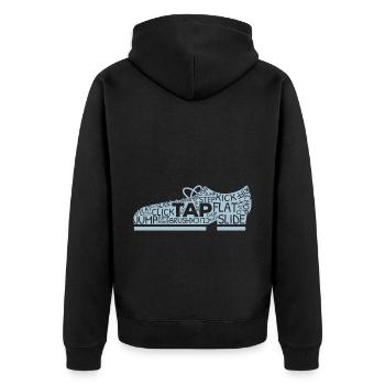 Tap Dance Tap Dance Jazz Dancer Tap Dance - Unisex Premium Organic Zip Hoodie - black - Back - Nico (187cm)