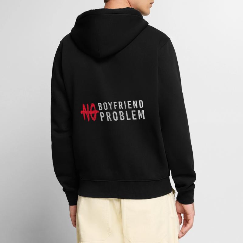 Problem Spaß Satire Sarkasmus Unisex Premium Bio Zip Hoodie