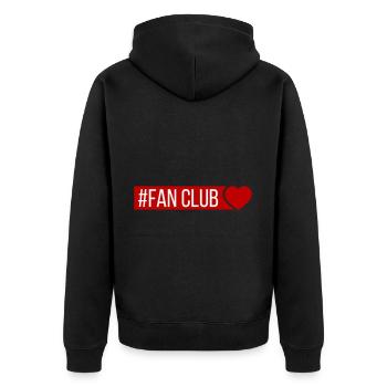 Coeur du Fan Club - Veste à capuche bio Premium Unisexe - noir - Dos - Nico (187cm)