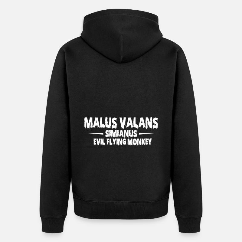 Singes volants Halloween - Veste à capuche bio Premium Unisexe - noir
