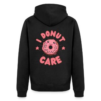 I Donut care Donut kawaii - Veste à capuche bio Premium Unisexe - noir - Dos - Nico (187cm)