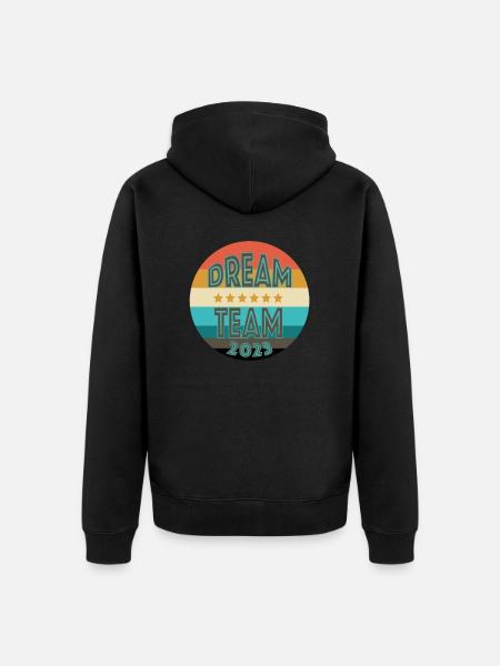 Dream Team 2023 - Unisex Premium Organic Zip Hoodie - black
