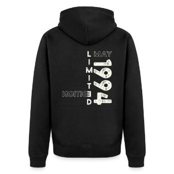 29ème Anniversaire Homme Légendaire Mai Millésime 1994 - Veste à capuche bio Premium Unisexe - noir - Dos - Nico (187cm)