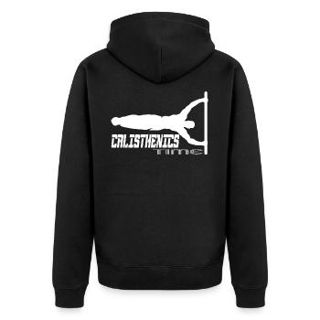 Callisthénie - Veste à capuche bio Premium Unisexe - noir - Dos - Nico (187cm)