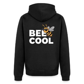 Abeille : Drôle de dicton pour les apiculteurs, les apiculteurs - Veste à capuche bio Premium Unisexe - noir - Dos - Nico (187cm)