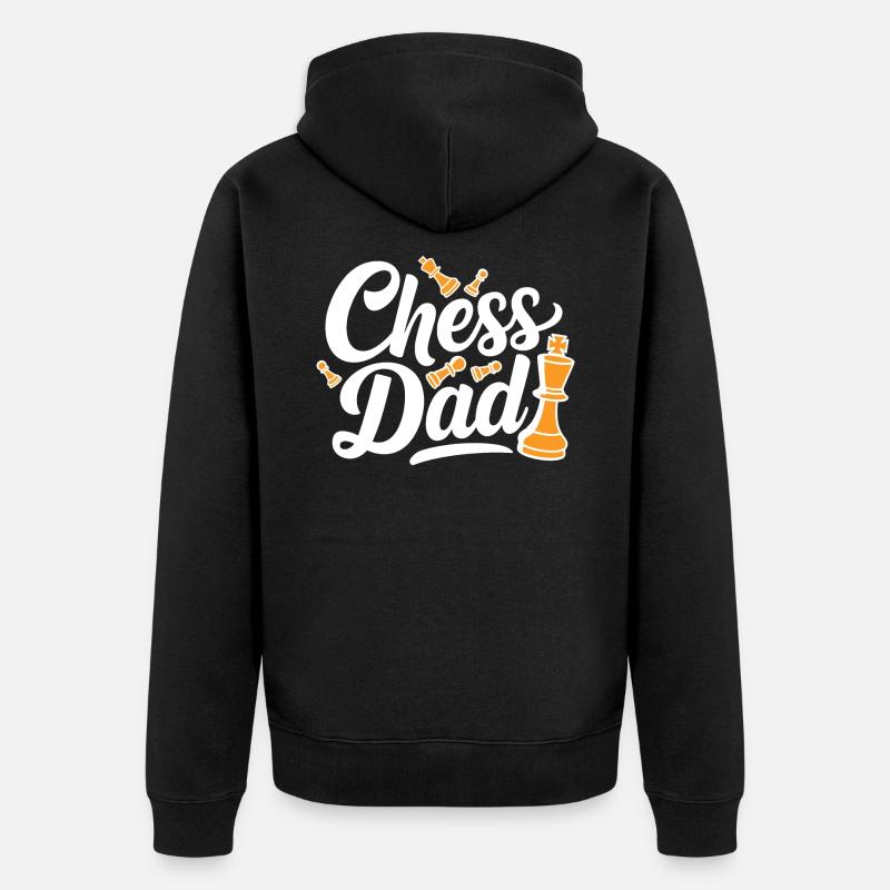 Chess Dad Chess Dire Citation - Veste à capuche bio Premium Unisexe - noir
