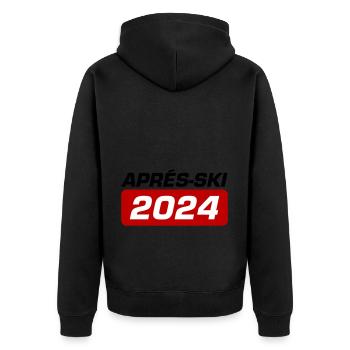 Après-ski 2024 - Veste à capuche bio Premium Unisexe - noir - Dos - Nico (187cm)