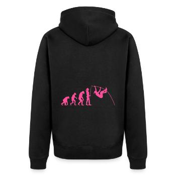 Saut à la perche Saut à la perche Maman Femmes Drôle - Veste à capuche bio Premium Unisexe - noir - Dos - Nico (187cm)