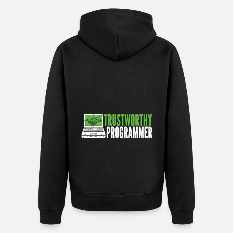 Programmer Coder Software Developer - Unisex Premium Organic Zip Hoodie - black