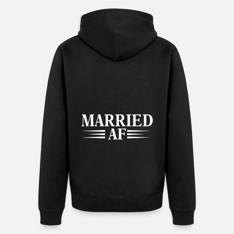 Marié AF - Veste à capuche bio Premium Unisexe - noir