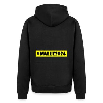 Malle 2024 - Veste à capuche bio Premium Unisexe - noir - Dos - Nico (187cm)