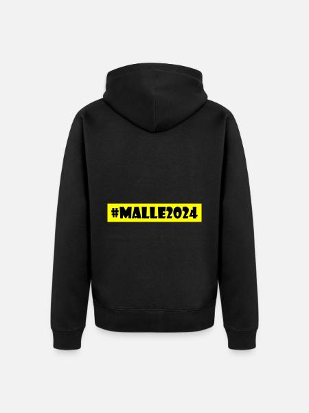 Malle 2024 - Unisex Premium Bio Zip Hoodie - Schwarz